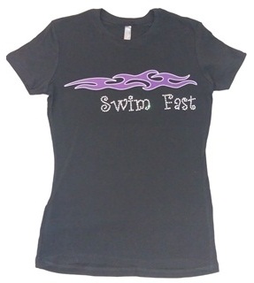 Swim Fast Rhineston T-Shirt Featured