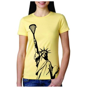 Lacrosse T Shirt Statue Of Liberty