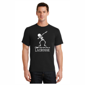 Dabbing Skeleton Lacrosse T-Shirt LAX T-Shirts