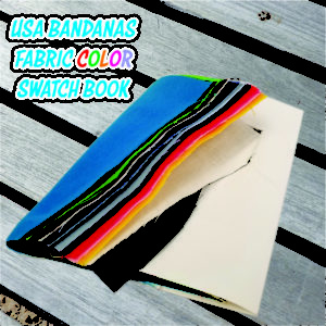 USA Made Bandanas Fabric Color Swatch Book