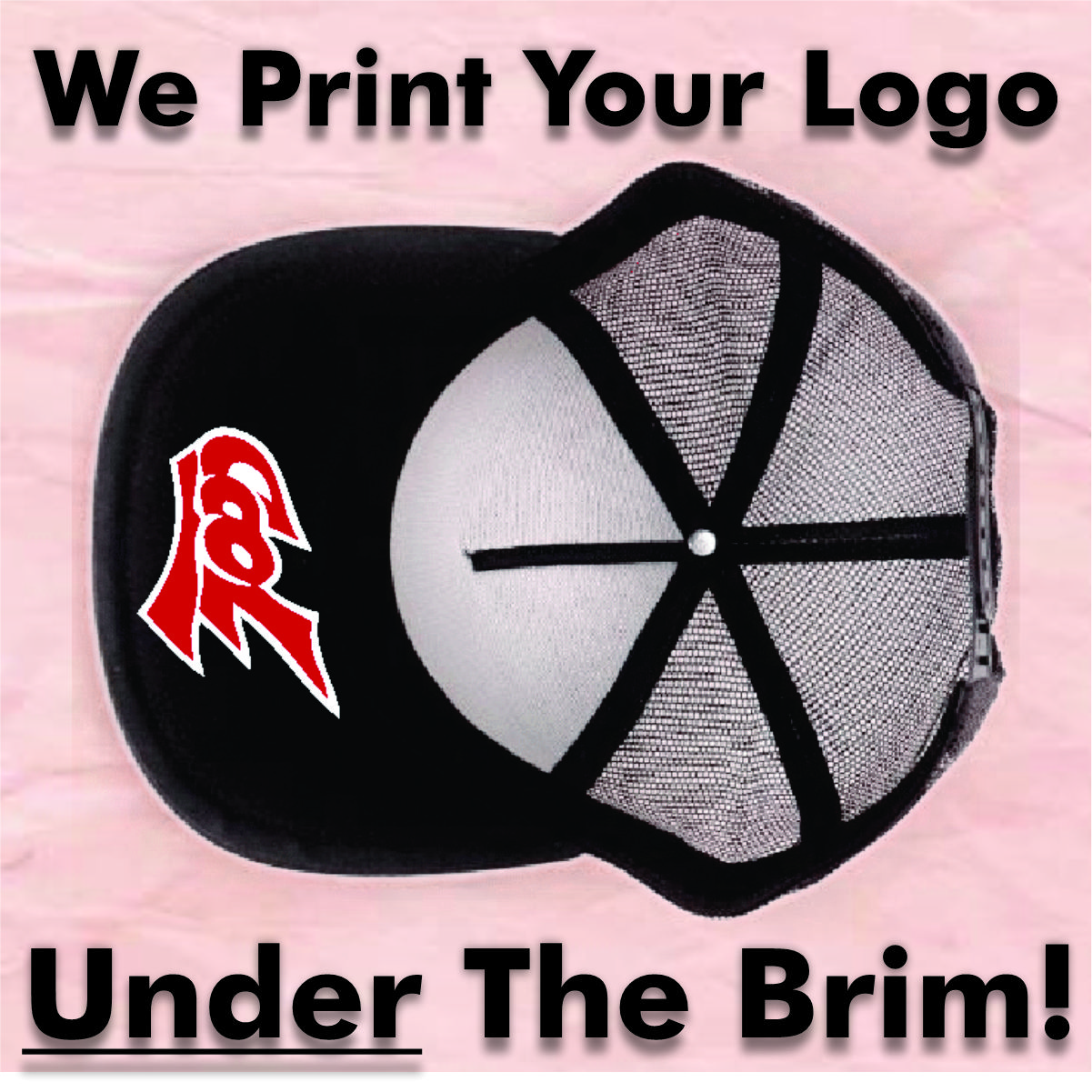 Under Brim Hat Printing